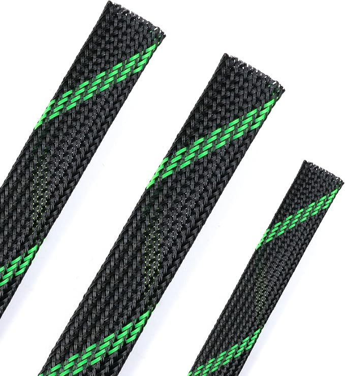 25ft PET Expandable Braided Cable Sleeve 1/4inch Pet Braided Cable Sleeve by PursuingaBetterLife