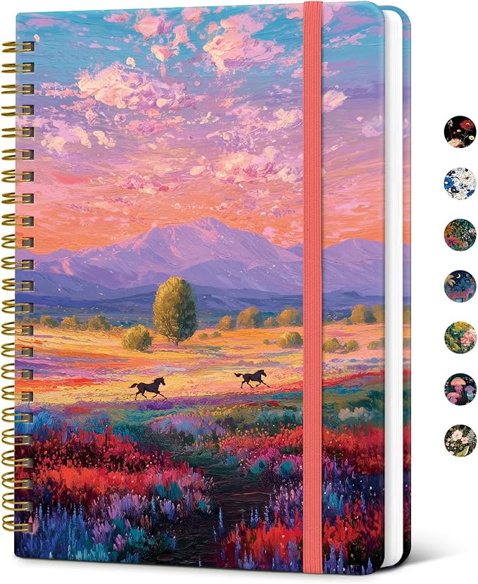 Taja Lined Spiral Notebook Journal by Taja