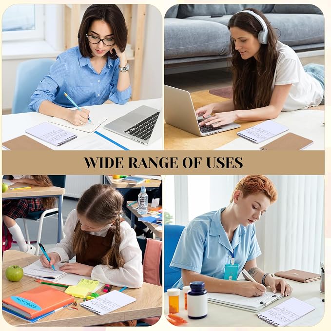 Thboxes 8 Pack Pocket Notebook, 3x5 Small Spiral Notebooks - Image 7