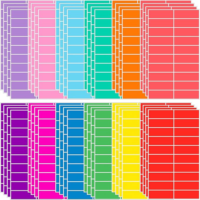 960 Pack Rectangular Colored Coding Labels Stickers by YSHIHE, 3 x 1 inch Label - Image 2