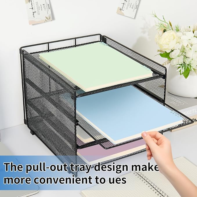 OPNICE 4-Tier Paper Organizer Letter Tray, Desk Organizers and Accessories - Image 5