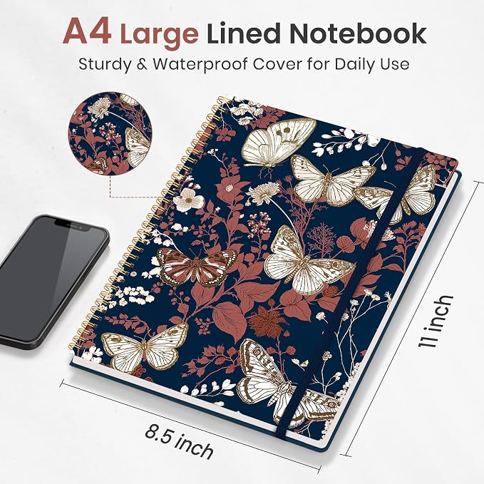 Taja Large Spiral Lined Journal - Image 5