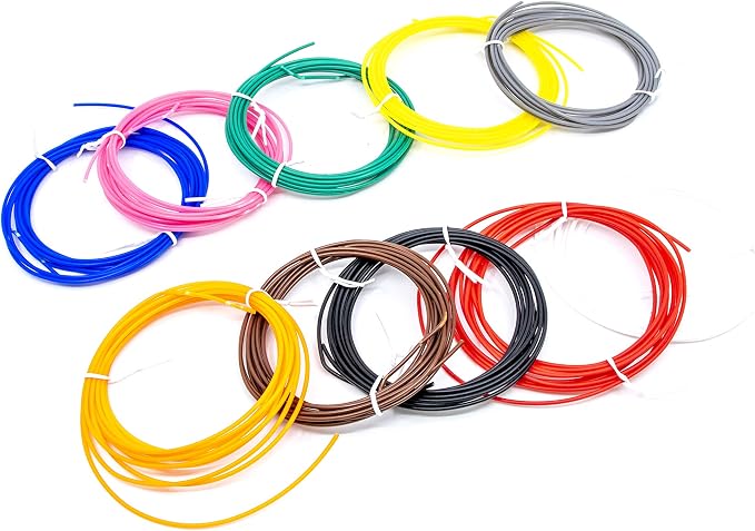 SCRIB3D 3D Printing Pen ABS Plastic Filament Refill Pack, Filament- 10 Pack - by SCRIB3D