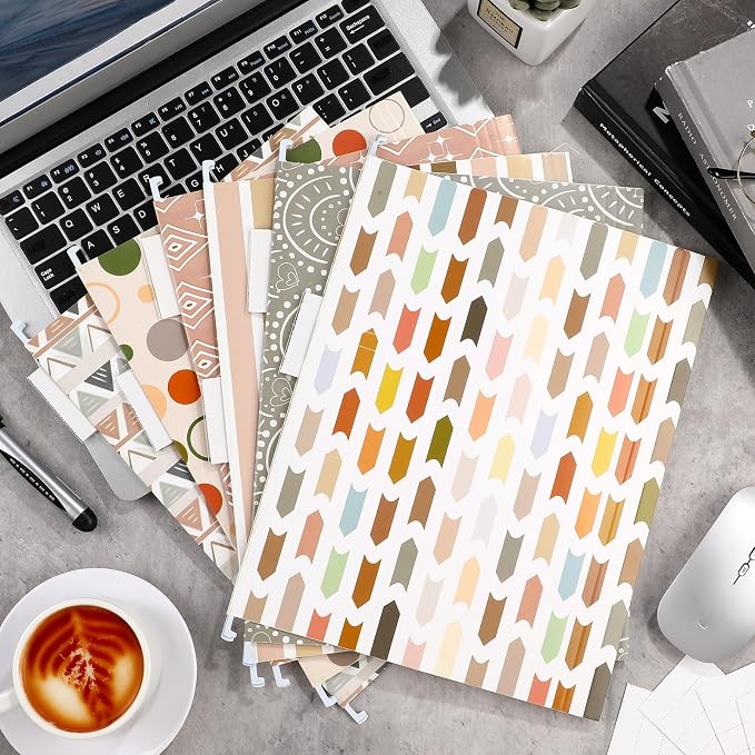 Qeeenar 30 Pcs Boho Hanging File Folders 9.5 x 11.5 in Decorative Cute Hanging - Image 6