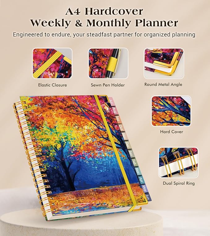 Academic Planner 2026-2027, Hardcover Weekly and Monthly Calendar Planner from - Image 3
