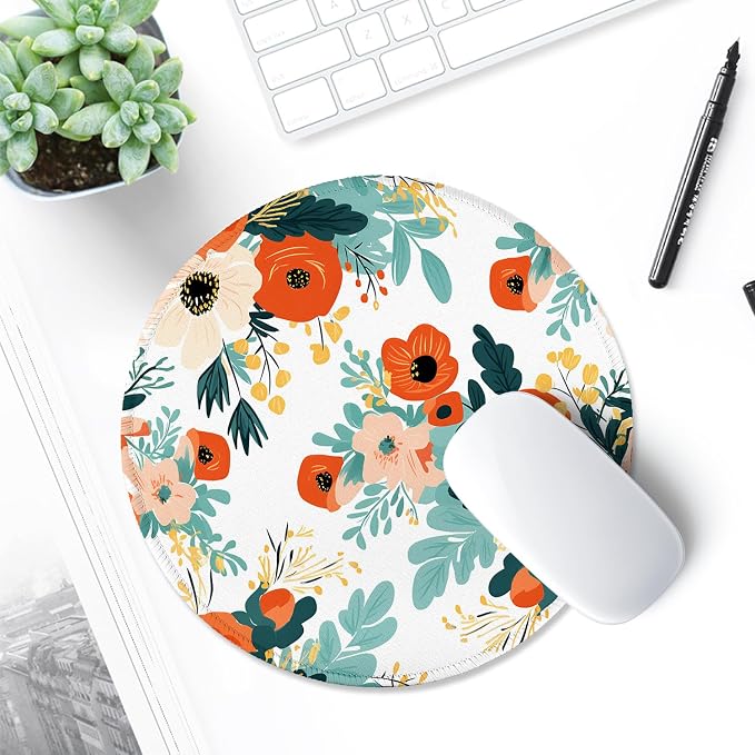 ITNRSIIET Round Mouse Pad with Stitched Edge Premium-Textured Waterproof - Image 6