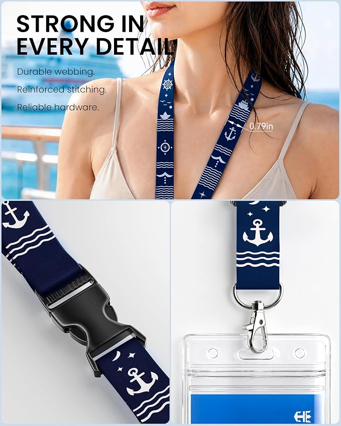 Avorast 5 Pack Cruise Lanyards for Ship Cards, Cruise Essentials 2026 for - Image 5