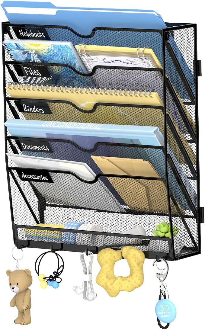 SUPEASY 6 Tier Wall File Organizer by SUPEASY