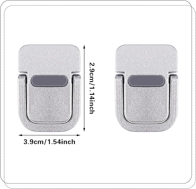 Abeillo 2PCS Portable Keyboard Riser, Self-Adhesive Mini Laptop Stand Invisible - Image 2