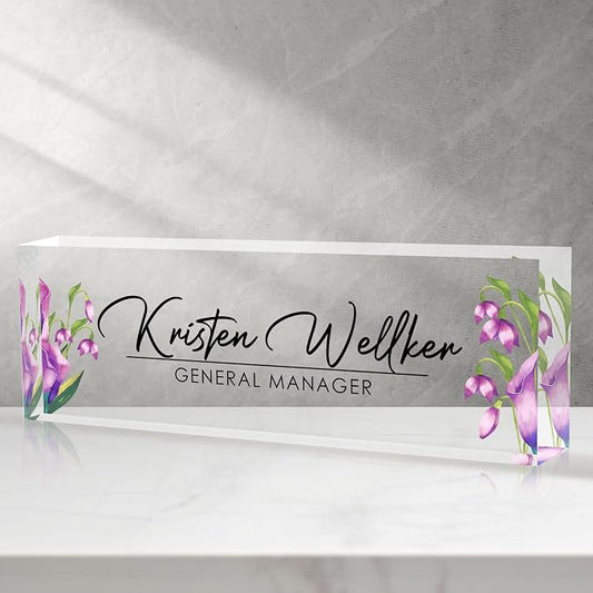 Custom Office Name Plate for Desk, Desk Name Plate Personalized, Personalized by Unknown