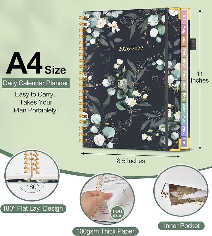Academic Planner 2026-2027, Hardcover Weekly and Monthly Calendar Planner from - Image 5