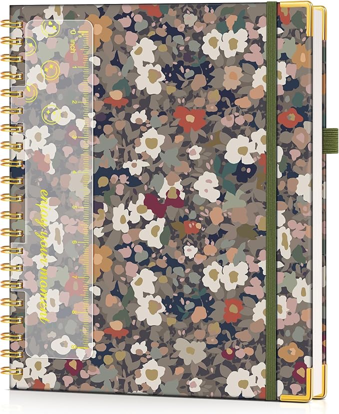 Hardcover Spiral Notebook Journal 8.5” x 11”, A4 Large Cute Notebooks by UEBZFOCS