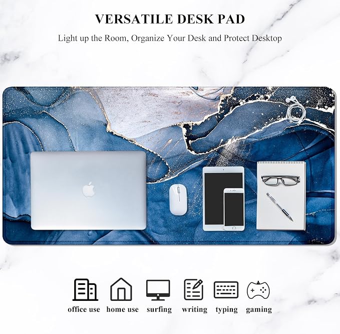 Auhoahsil Large Mouse Pad, XXL Desk Pad, Extened Mousepad 31.5" x 11.8" - Image 7