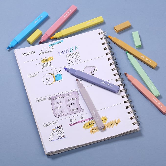 Mr. Pen- Aesthetic Highlighters No Bleed, 8 Pack, Cute Highlighters Assorted - Image 7
