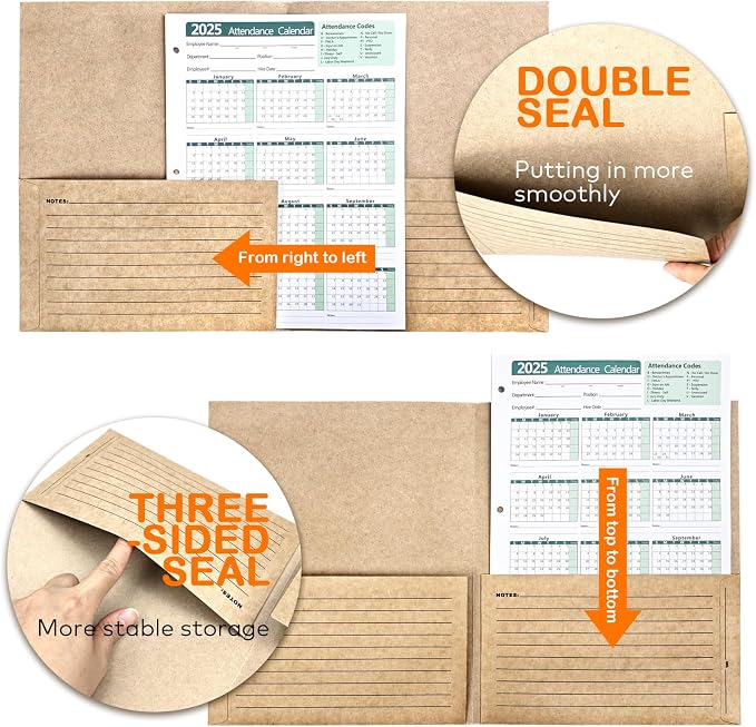 Two-Pocket Classification & Organization Folders | Heavy-Duty Kraft Paper - Image 8