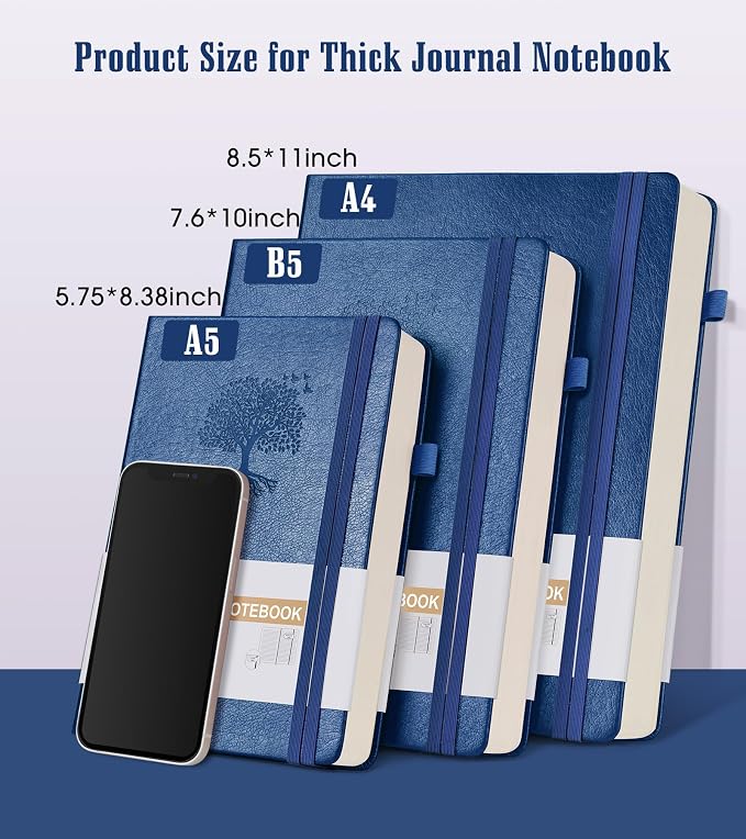 Lined Journal Notebook, 365 Pages B5 Large Journals - Image 2