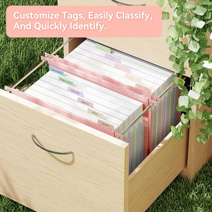 ANSOOK Hanging File Folders Letter Size, 7 Accordion Pockets Expandable File - Image 4