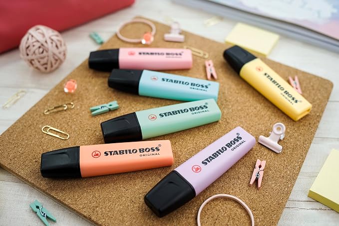 STABILO - BOSS ORIGINAL Pastel - Highlighter - Pack of 4 - Hint of Mint - Image 6