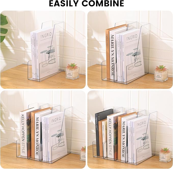 CiWiVOKi Vertical File Holder, PET Desk Organizer, 2 Pack - Image 6