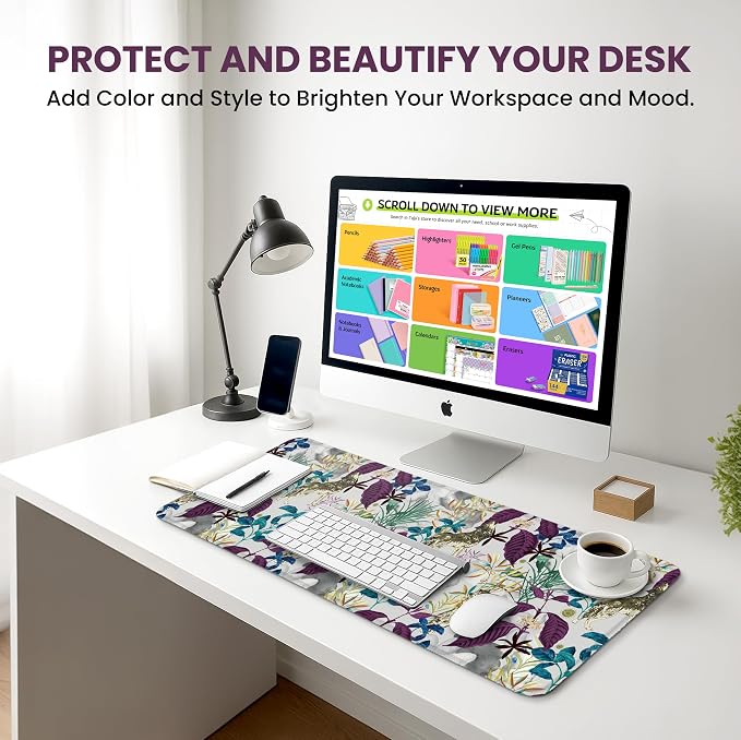 Large Mouse Pad for Desktop, Cute Desk Mat Pad Protector for Work & Gaming - Image 6