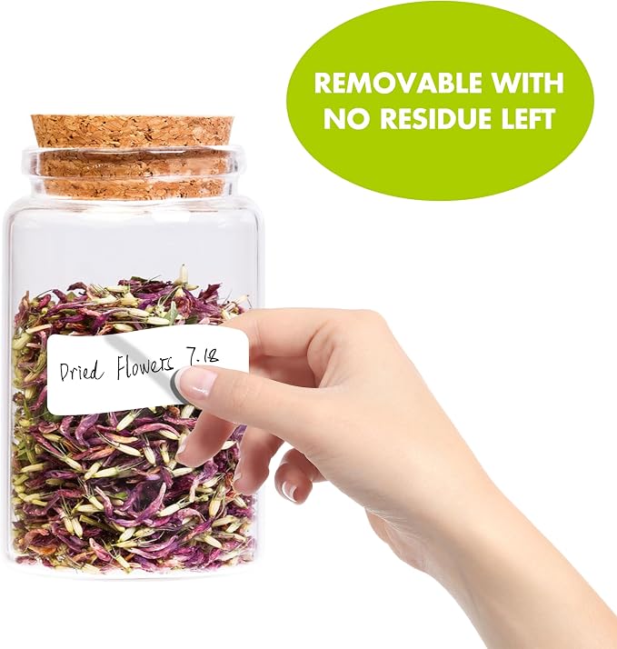 2000 Removable Freezer Labels, Water/Oil/Tear Resistant Blank Food Stickers - Image 4