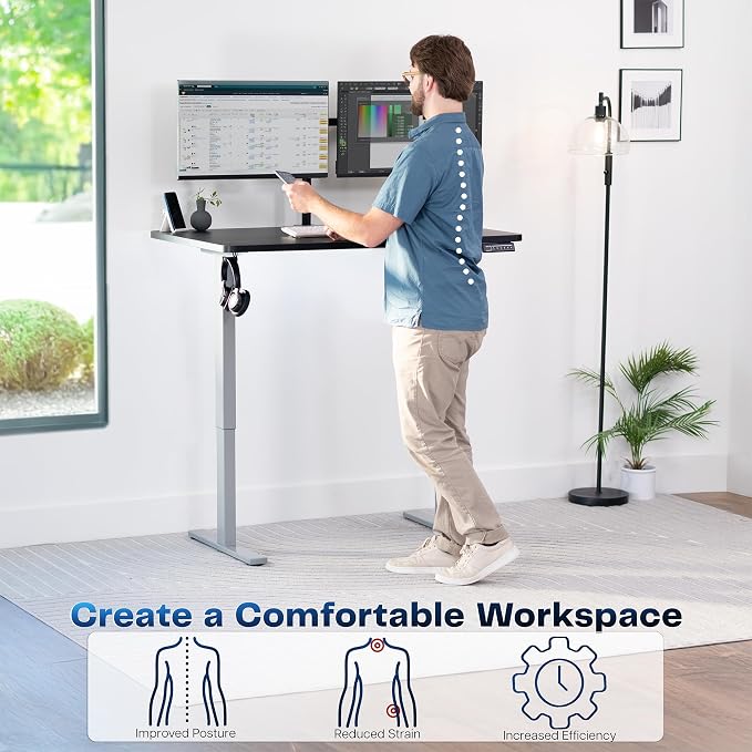 VIVO Electric 48 x 30 in Standing Desk, Memory Height Adjustment, 1B Series - Image 3
