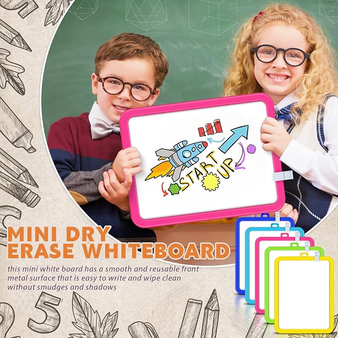 Outus 10 Pcs Dry Erase Mini White Boards Bulk 8.5 x 11'' Small Magnetic - Image 4