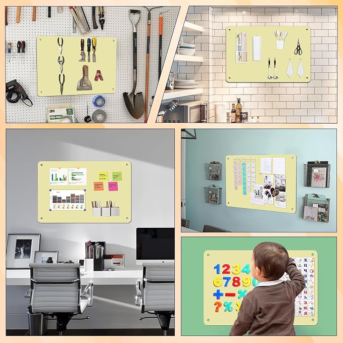 2Pack Magnetic Board 17.5" x 11.4" Magnet Bulletin Board is Suitable - Image 5