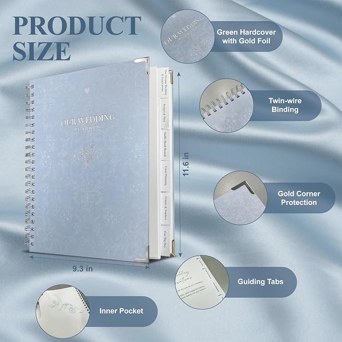 Bride Squad Wedding Planner Book and Organizer | Bridal Wedding Planner Book - Image 3