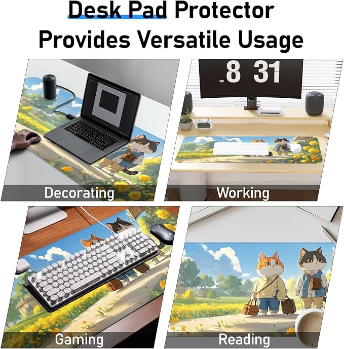 Cute Cat Mouse Pad, Non-Slip Rubber Gaming Mouse Pad - Image 7