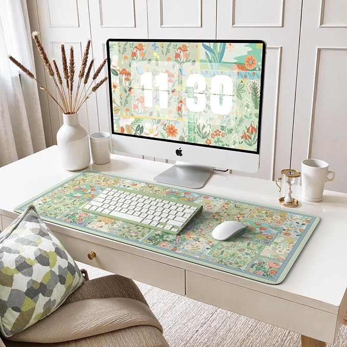 iCasso Green Large Mouse Pad, Gaming Mat, Desk Matt - Image 7