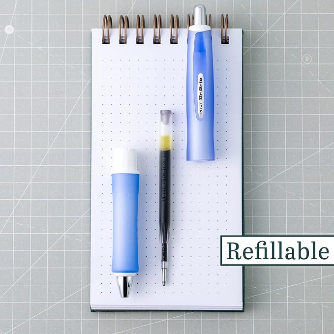 PILOT Dr. Grip Frosted Refillable & Retractable Gel Ink Rollerball Pen - Image 4