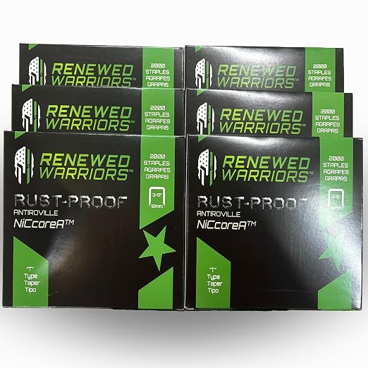 NiCcoreA Rustproof Staples T50 Outperforms Stainless Steel Staples 1/2 Marine; by RenewedWarriors