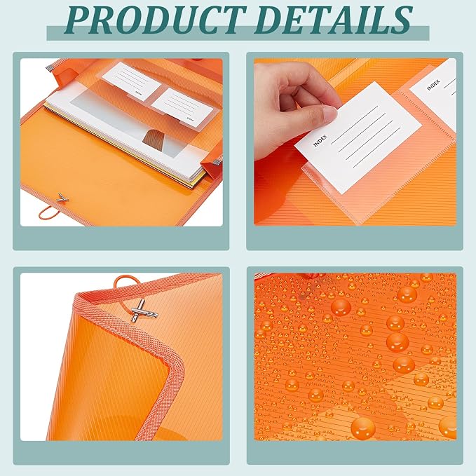 CUTHOLLOW Plastic Expandable File Organizer Folder, - Image 5