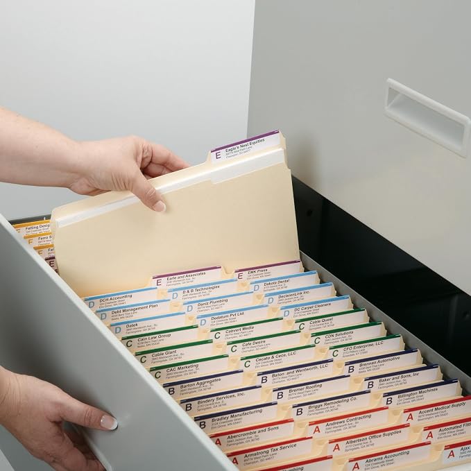 Smead File Folders Letter Size, Reinforced 1/3-Cut Tab, Letter Size, Manila - Image 7