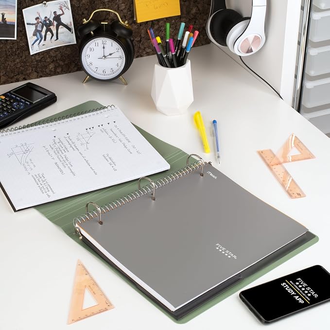 Five Star Spiral Notebook + Study App, 1 Subject, Graph Ruled Paper, 8-1/2" x - Image 8