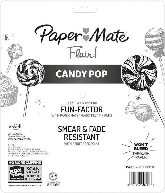 Paper Mate Flair Felt Tip Pens, Medium Point, Teacher Supplies, Arts & Crafts - Image 9