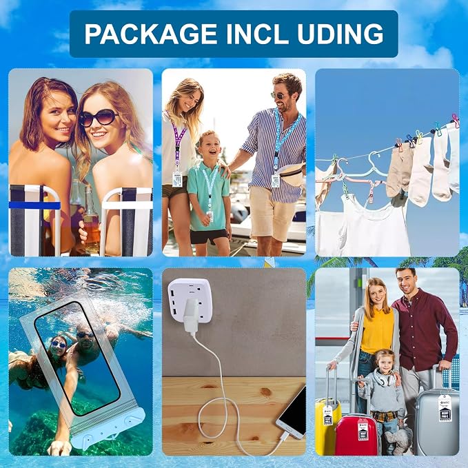 Cruise Essentials Kit for MSC Carnival, Luggage Tag Holders Lanyards, - Image 3