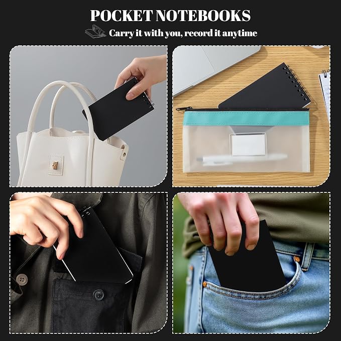 Thboxes 8 Pack Pocket Notebooks, 3 x 5 Spiral Notepads Mini Notebook 60 - Image 7