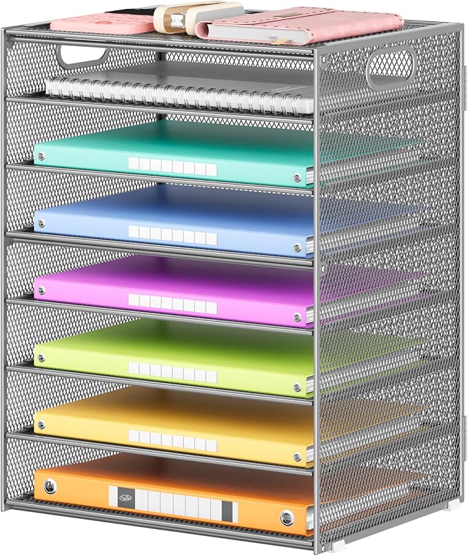 Lavatino 8-Tier Office Desk File Organizer, Letter Tray Paper Organizer by Lavatino