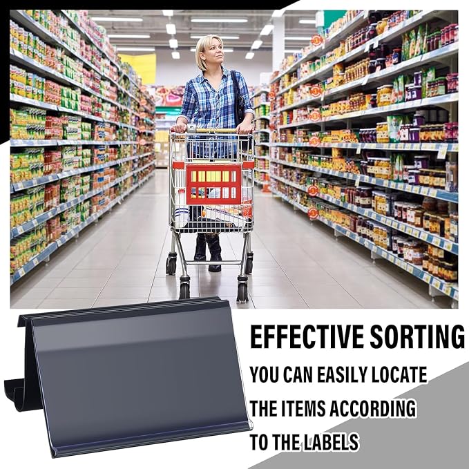 Kathfly 2 Pcs Wire Shelf Label Holders Compatible - Image 4