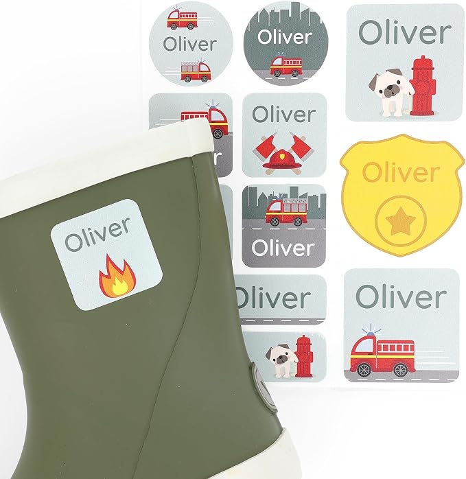 Large Name Labels for Kids by Teddylabels