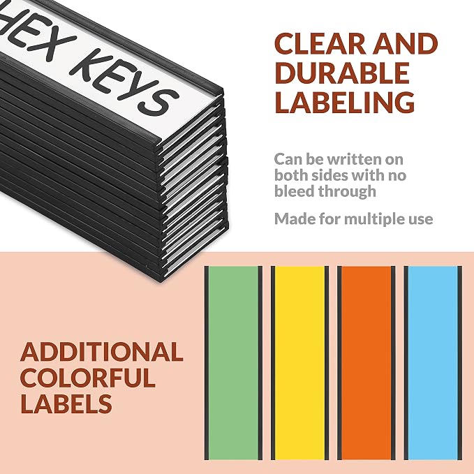 25 Pack C Channel Magnetic Label Holders 5x1.5 - Image 6