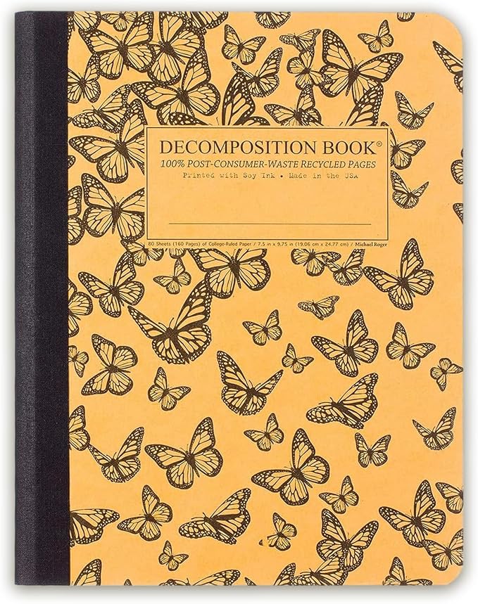 Decomposition Monarch Migration College Ruled Composition Notebook by Decomposition