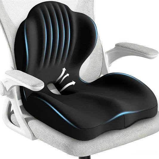 Seat Cushion for Office Chair and Car, L-Shaped Ergonomic Seat Cushions by Unknown