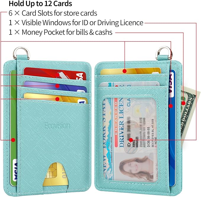 Slim Minimalist Front Pocket Wallet, RFID Blocking Credit Card Holder Wallet - Image 5