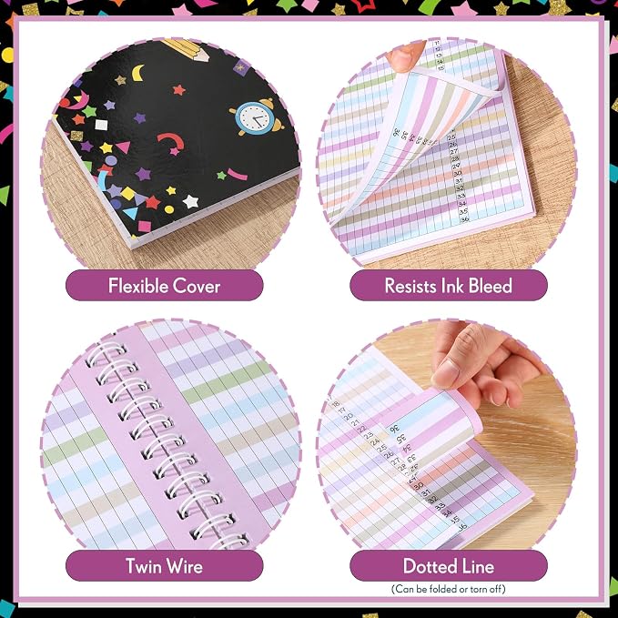 Fuyoooo Teacher Record Book Teacher Grade Books 2026-2027 Spiral Bound Record - Image 3