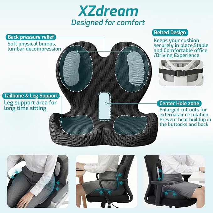 Ergonomic Seat Cushion, Office Chair Cushion - Image 3