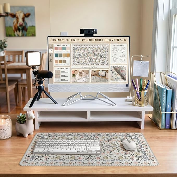 iCasso Aesthetic Flower Mouse pad - Image 8