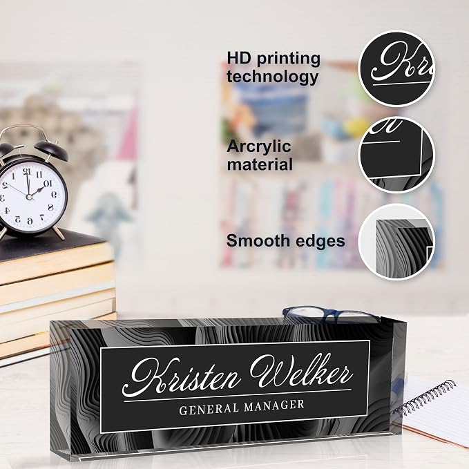 Personalized Office Name Plate, Custom Name Plate - Image 4